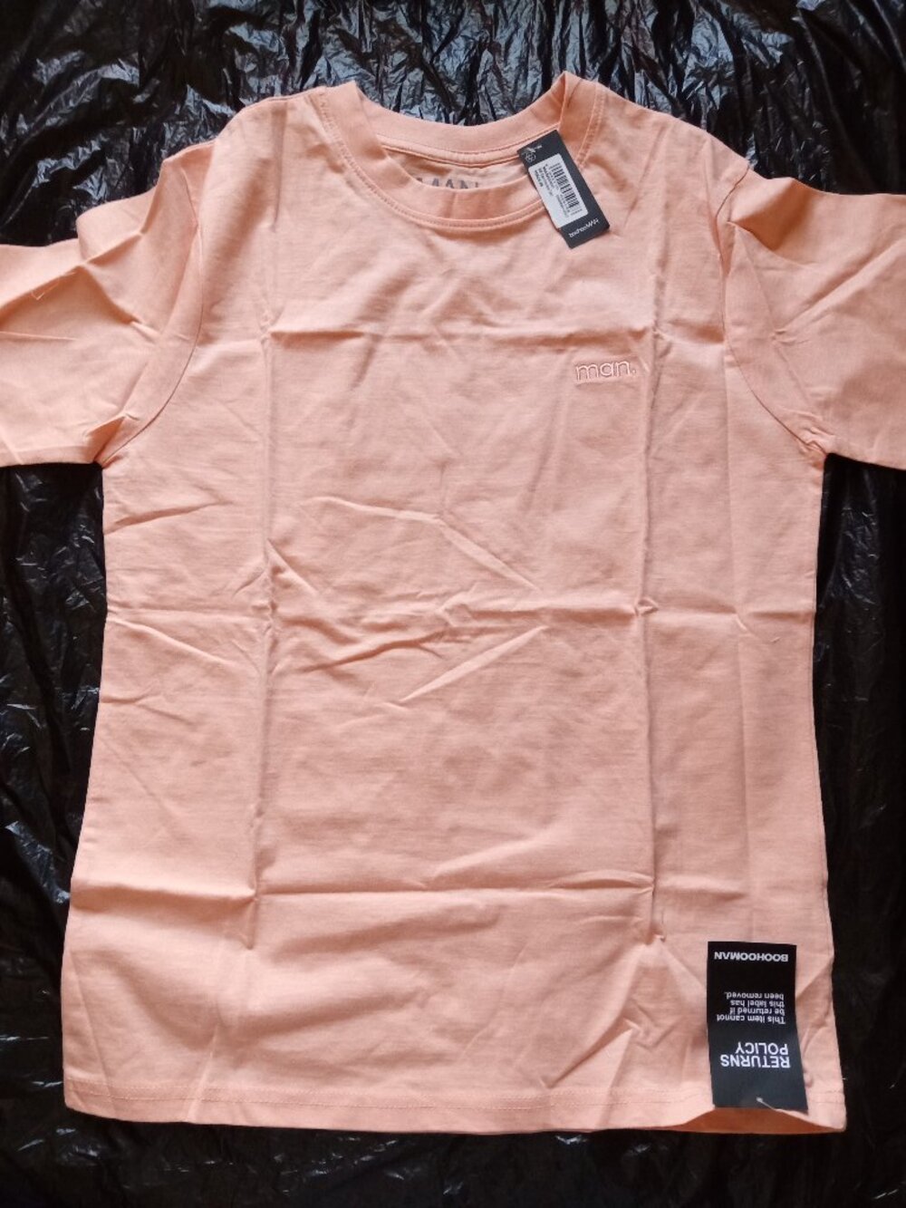 (Bundle Deal) NWT BoohooMan Peach T Shirt Mens XS